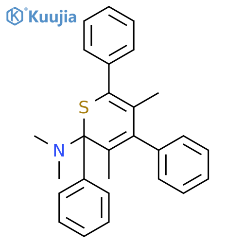 2H-Thiopyran-2-amine, N,N,3,5-tetramethyl-2,4,6-triphenyl- structure