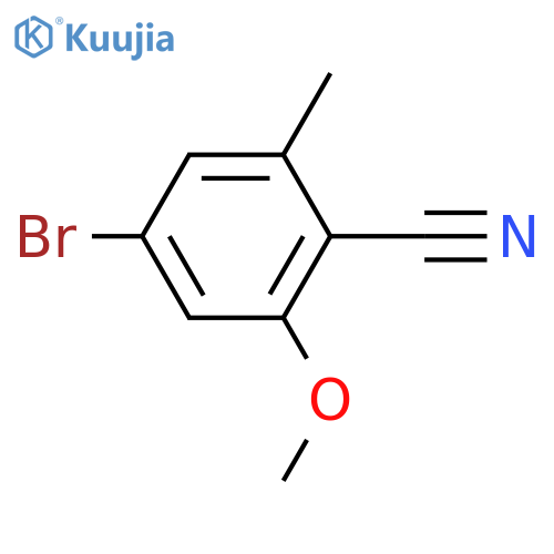 4-Bromo-2-methoxy-6-methylbenzonitrile structure