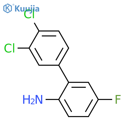 3',4'-Dichloro-5-fluoro-1,1'-biphenyl-2-amine structure