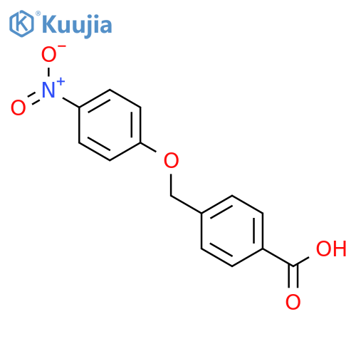 4-(4-nitrophenoxy)methylbenzoic acid structure