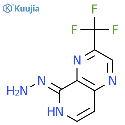 PYRIDO[3,4-B]PYRAZIN-5(6H)-ONE, 3-(TRIFLUOROMETHYL)-, HYDRAZONE structure