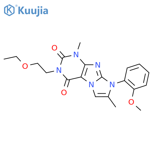 3-(2-ethoxyethyl)-8-(2-methoxyphenyl)-1,7-dimethyl-1H,2H,3H,4H,8H-imidazo1,2-gpurine-2,4-dione structure