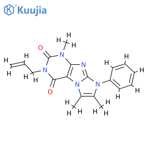 1,6,7-trimethyl-8-phenyl-3-(prop-2-en-1-yl)-1H,2H,3H,4H,8H-imidazo1,2-gpurine-2,4-dione structure