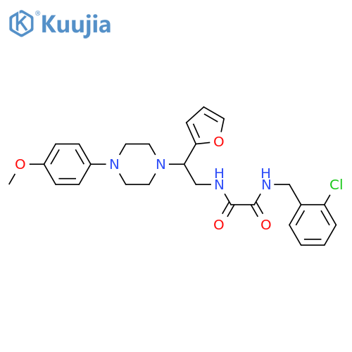 N'-(2-chlorophenyl)methyl-N-2-(furan-2-yl)-2-4-(4-methoxyphenyl)piperazin-1-ylethylethanediamide structure
