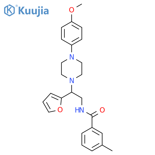 N-2-(furan-2-yl)-2-4-(4-methoxyphenyl)piperazin-1-ylethyl-3-methylbenzamide structure
