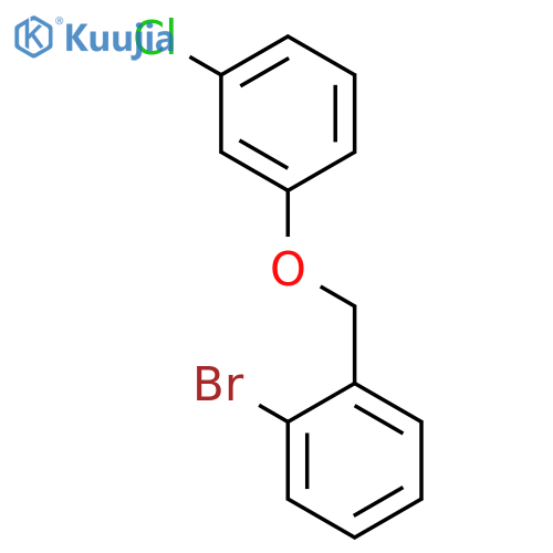 BENZENE, 1-BROMO-2-[(3-CHLOROPHENOXY)METHYL]- structure