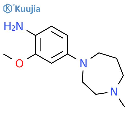 2-methoxy-4-(4-methyl-1,4-diazepan-1-yl)aniline structure