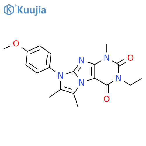 3-ethyl-8-(4-methoxyphenyl)-1,6,7-trimethyl-1H,2H,3H,4H,8H-imidazo1,2-gpurine-2,4-dione structure
