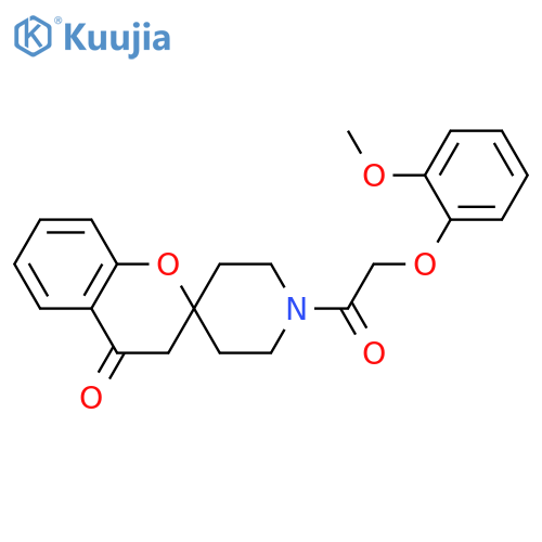 1'-2-(2-methoxyphenoxy)acetyl-3,4-dihydrospiro1-benzopyran-2,4'-piperidine-4-one structure