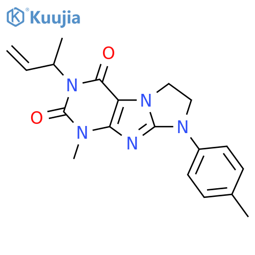 2-but-3-en-2-yl-4-methyl-6-(4-methylphenyl)-7,8-dihydropurino[7,8-a]imidazole-1,3-dione structure