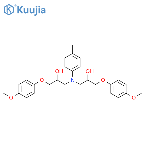 1-{2-hydroxy-3-(4-methoxyphenoxy)propyl(4-methylphenyl)amino}-3-(4-methoxyphenoxy)propan-2-ol structure