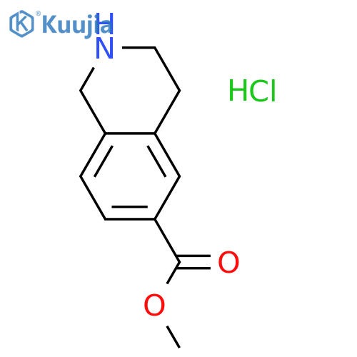 Methyl 1,2,3,4-tetrahydroisoquinoline-6-carboxylate hydrochloride structure