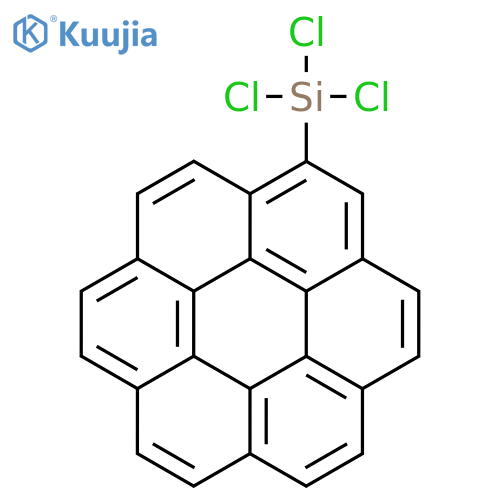Trichloro(coronen-1-YL)silane structure