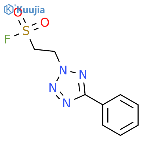 2-(5-Phenyl-2H-1,2,3,4-tetrazol-2-yl)ethane-1-sulfonyl Fluoride structure