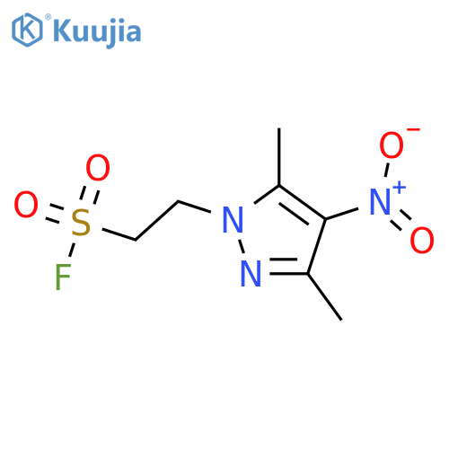 2-(3,5-dimethyl-4-nitro-1H-pyrazol-1-yl)ethane-1-sulfonyl fluoride structure