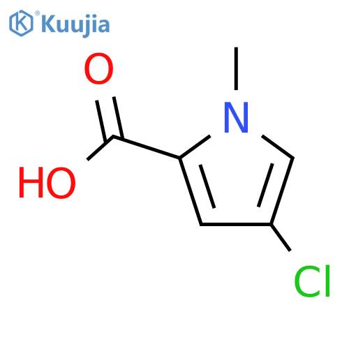 4-chloro-1-methyl-1H-pyrrole-2-carboxylic acid structure