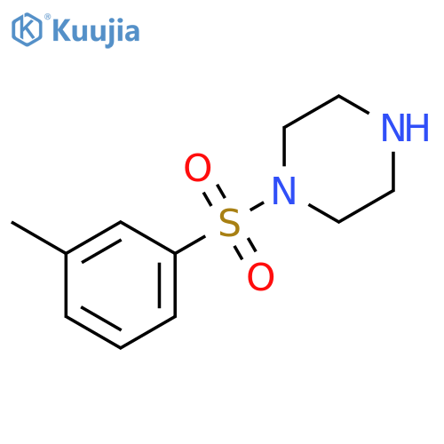 1-(3-methylbenzenesulfonyl)piperazine structure