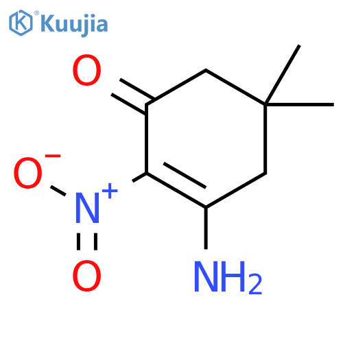 2-Cyclohexen-1-one, 3-amino-5,5-dimethyl-2-nitro- structure