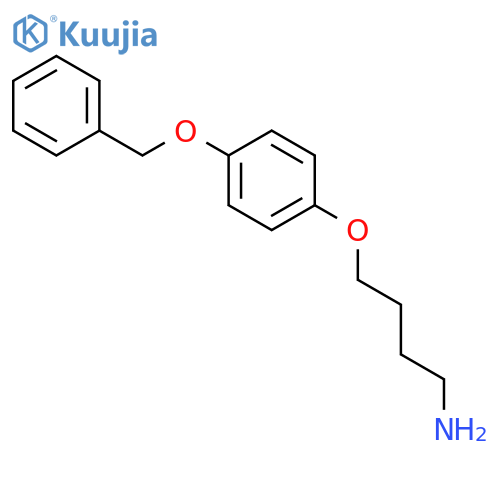 1-BUTANAMINE, 4-[4-(PHENYLMETHOXY)PHENOXY]- structure