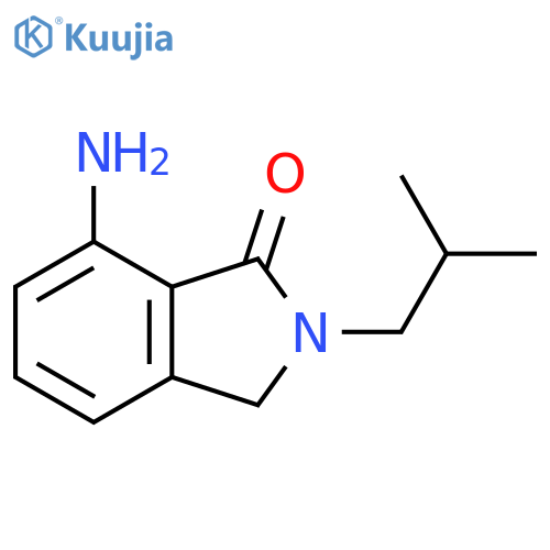 1H-Isoindol-1-one, 7-amino-2,3-dihydro-2-(2-methylpropyl)- structure