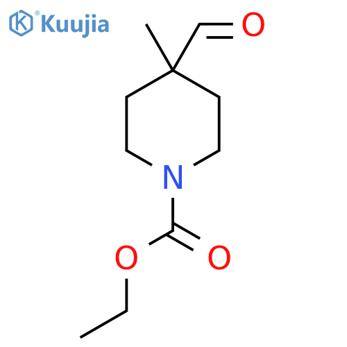 Ethyl 4-formyl-4-methylpiperidine-1-carboxylate structure