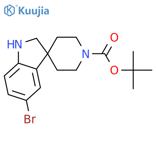 tert-Butyl 5-bromospiro[indoline-3,4'-piperidine]-1'-carboxylate structure