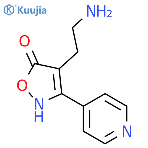 5(2H)-Isoxazolone, 4-(2-aminoethyl)-3-(4-pyridinyl)- structure