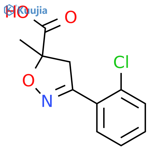 3-(2-Chlorophenyl)-5-methyl-4,5-dihydroisoxazole-5-carboxylic Acid structure