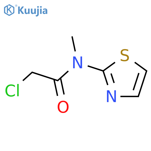 2-chloro-N-methyl-N-(1,3-thiazol-2-yl)acetamide structure