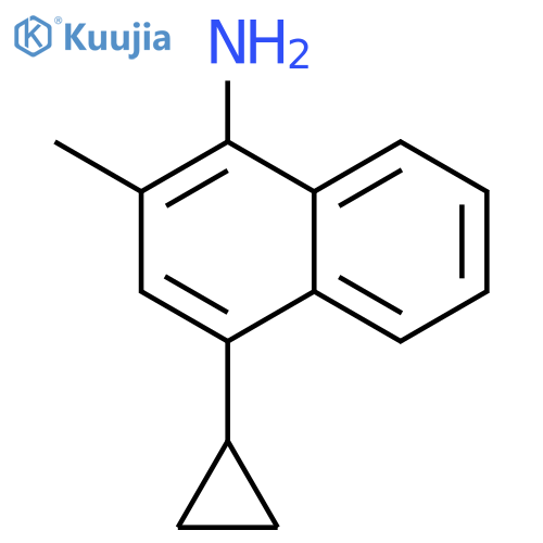 4-cyclopropyl-2-methyl-1-Naphthalenamine structure