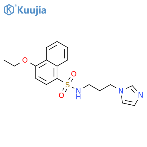 4-ethoxy-N-3-(1H-imidazol-1-yl)propylnaphthalene-1-sulfonamide structure