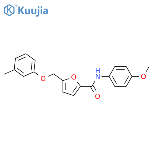 N-(4-methoxyphenyl)-5-(3-methylphenoxy)methylfuran-2-carboxamide structure