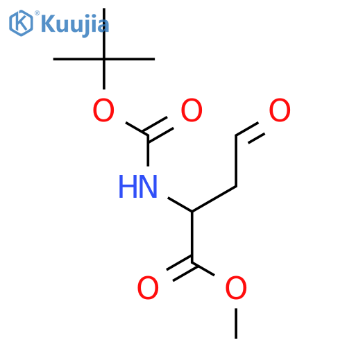 Butanoic acid, 2-[[(1,1-dimethylethoxy)carbonyl]amino]-4-oxo-, methylester, (2S)- structure