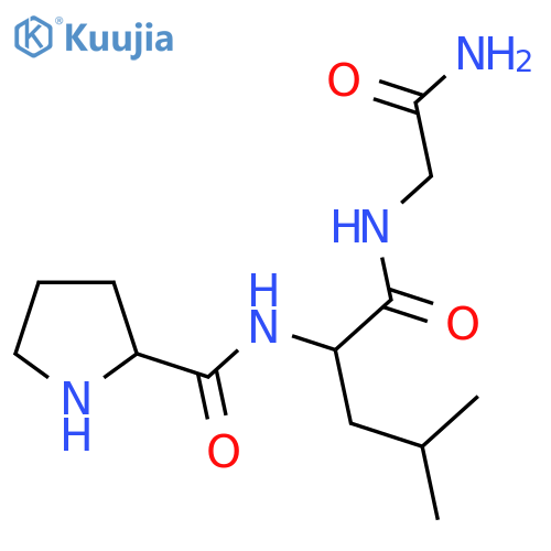 (2S)-N-[(2S)-1-[(2-amino-2-oxoethyl)amino]-4-methyl-1-oxopentan-2-yl]pyrrolidine-2-carboxamide structure