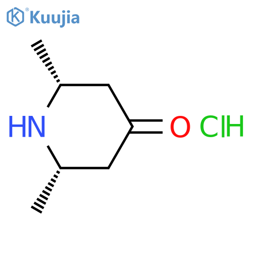 cis-2,6-dimethylpiperidin-4-one;hydrochloride structure