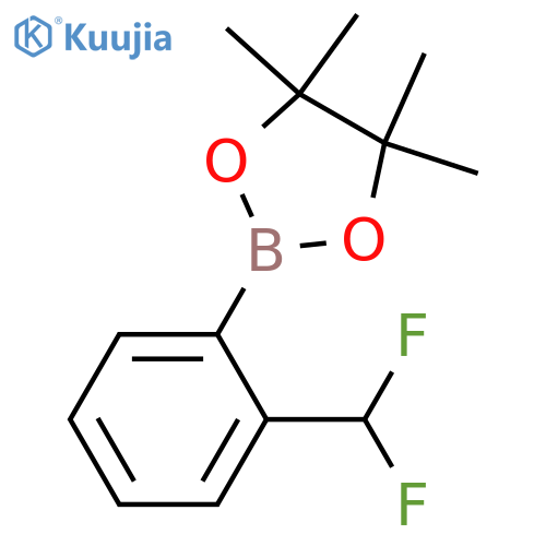 2-2-(Difluoromethyl)phenyl-4,4,5,5-tetramethyl-1,3,2-dioxaborolane structure