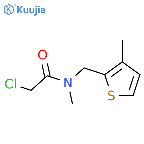 2-chloro-N-methyl-N-(3-methylthiophen-2-yl)methylacetamide structure