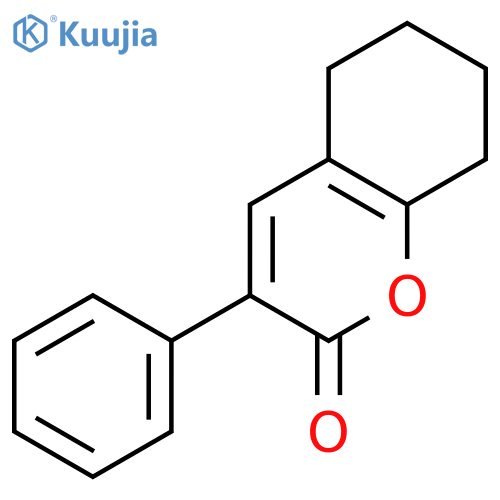 2H-1-Benzopyran-2-one,5,6,7,8-tetrahydro-3-phenyl- structure