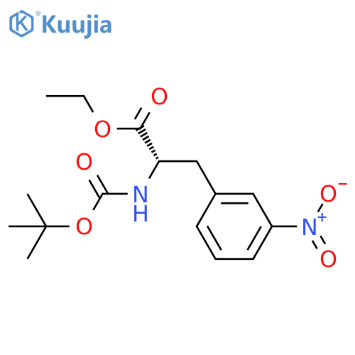 Ethyl N-(tert-butoxycarbonyl)-3-nitrophenylalaninate structure