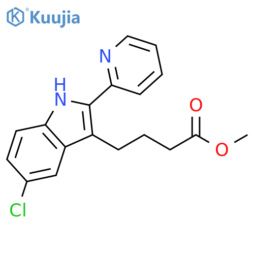 methyl 4-5-chloro-2-(pyridin-2-yl)-1H-indol-3-ylbutanoate structure
