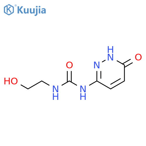Urea, N-(1,6-dihydro-6-oxo-3-pyridazinyl)-N'-(2-hydroxyethyl)- structure