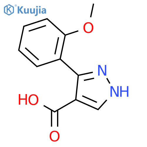 3-(2-methoxyphenyl)-1H-pyrazole-4-carboxylic Acid structure