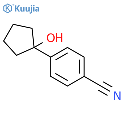 Benzonitrile, 4-(1-hydroxycyclopentyl)- structure