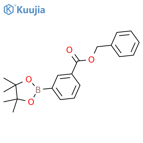 benzyl 3-(4,4,5,5-tetramethyl-1,3,2-dioxaborolan-2-yl)benzoate structure