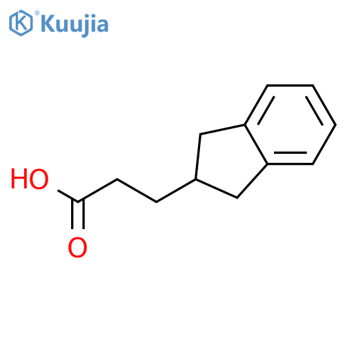3-(2,3-dihydro-1H-inden-2-yl)propanoic acid structure