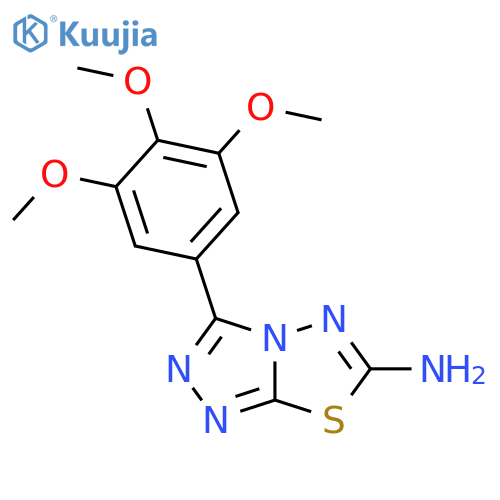 3-(3,4,5-Trimethoxyphenyl)[1,2,4]triazolo[3,4-b][1,3,4]thiadiazol-6-amine structure