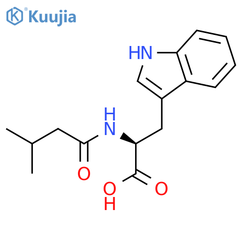 3-(1H-Indol-3-yl)-2-(3-methylbutanamido)propanoic Acid structure