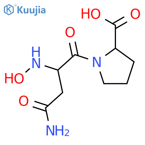 L-Proline, 1-(N-hydroxy-D-asparaginyl)- structure