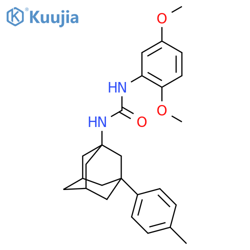 1-(2,5-dimethoxyphenyl)-3-3-(4-methylphenyl)adamantan-1-ylurea structure