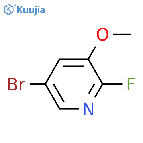 5-Bromo-2-fluoro-3-methoxypyridine structure